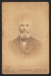 Cabinet card, Portrait of man wearing a cravat, front