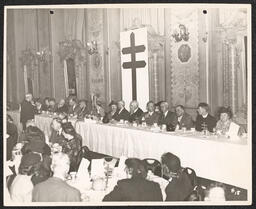 Main table at Christmas seals 40th anniversary party, 1947