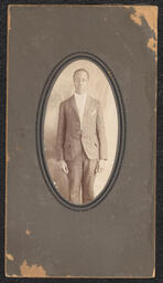 Photograph, Man wearing a plaid suit