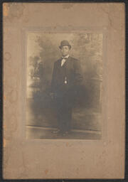 Cabinet card, Portrait of a Man wearing a bowler hat