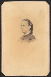 Carte de visite, Woman in Profile, front