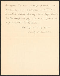 Letter, Emily Bissell to "Cousin Plantagenet," September 27, 1909, part 2