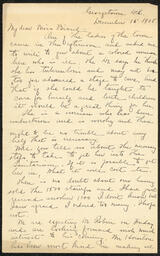 Letter, Rachel J. Henderson to Emily Bissell, December 15, 1908, part 1