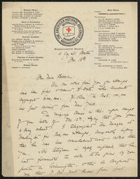 Letter, Louisa Barker to Emily Bissell, December 18, 1908, part 1