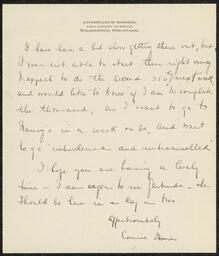 Letter, Constance Moore to Emily Bissell, June 28, 1922, part 2