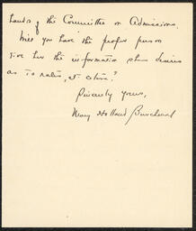 Letter, Mary Burchenal to Emily Bissell, circa February 1915, part 2