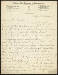Letter, Mary L. Marshall to Emily Bissell, December 17, 1907, part 1