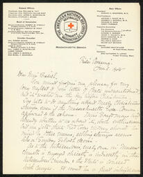 Letter, Katharine P. Loring to Emily Bissell, January 5, 1908, part 1