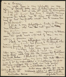 Letter, Elizabeth Sumner to Emily Bissell, undated, part 2