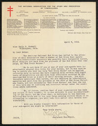 Letter, Philip P. Jacobs to Emily Bissell, April 3, 1914