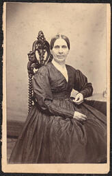 Carte de visite, Seated Woman in Black Dress, front