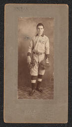 Cabinet Card, Young Man in Baseball Uniform