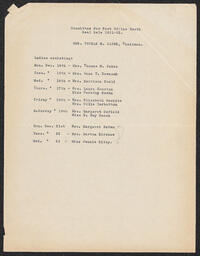 Committee for Post Office Booth Seal Sale 1931-1932, undated