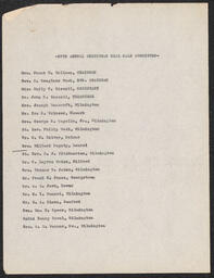 27th Annual Christmas Seal Sale Committee, 1933