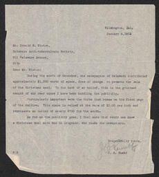 Letter, J.B. Rumbf to Donald S. Hinton (aka. Doyle E. Hinton), January 4, 1932