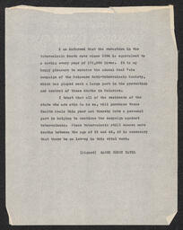 Statement from Rabbi Henry Tavel, circa 1935