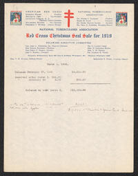Financial Statement of Christmas Seal Sale, March 6, 1920