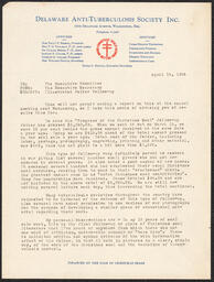Memo, Doyle Hinton to Society Executive Committee, April 19, 1934