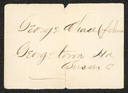 Civil War Draft Card for George Chase (of James), 1864