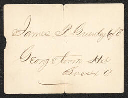 Civil War Draft Card for James P. Greenley, 1864