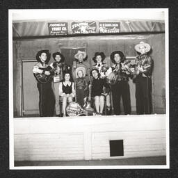 Lehigh Valley Boys Country Band, members on stage, 1940