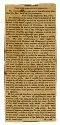 Clipping from Middletown Advocate, Letter to the editor regarding an anti-slavery petition in Washington, D.C. September 5, 1835